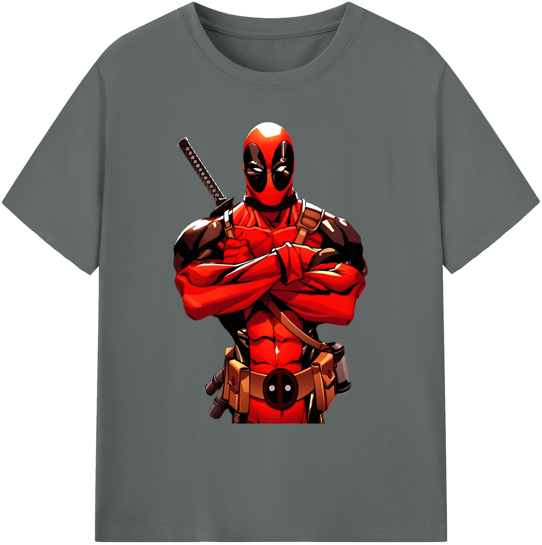 （画像用） Deadpool デッドプール 綿100％ メンズ半袖Tシャツ｜肌触りやわらか＆通気性